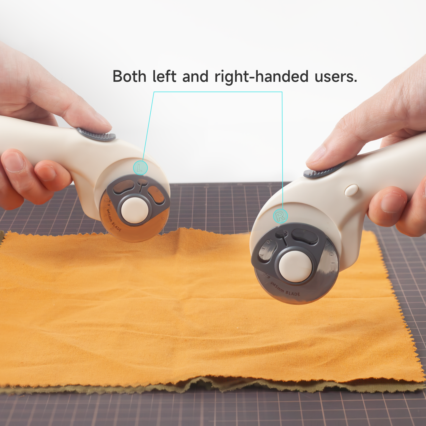 Kearing 45MM Rotary Cutter | Ideal for Fabric, Leather & Paper