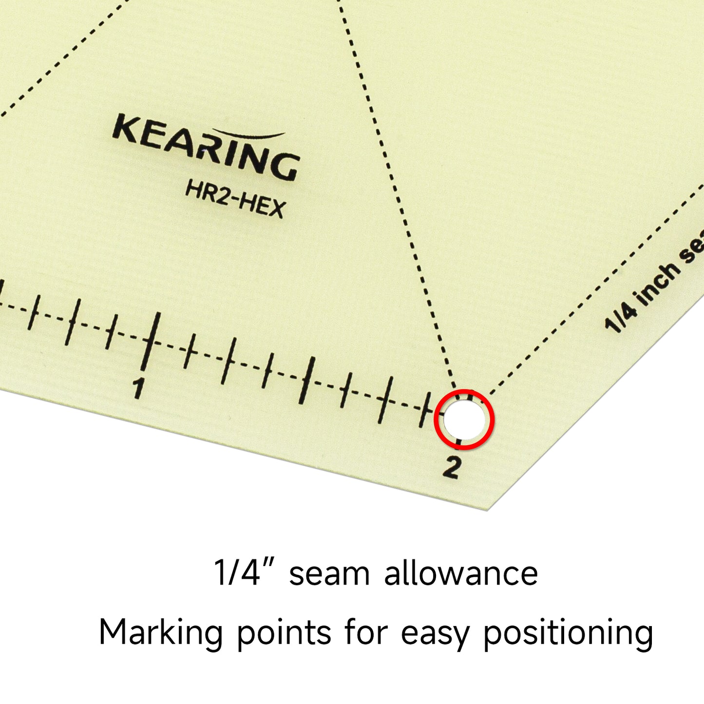 Kearing 2 inch Hot Ironing Quilting Template Set