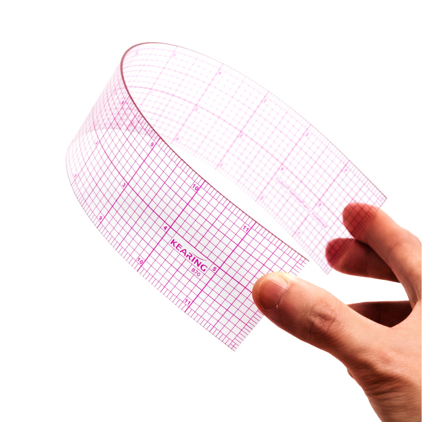 Kearing B70 Plastic Pattern Grading Ruler 12”