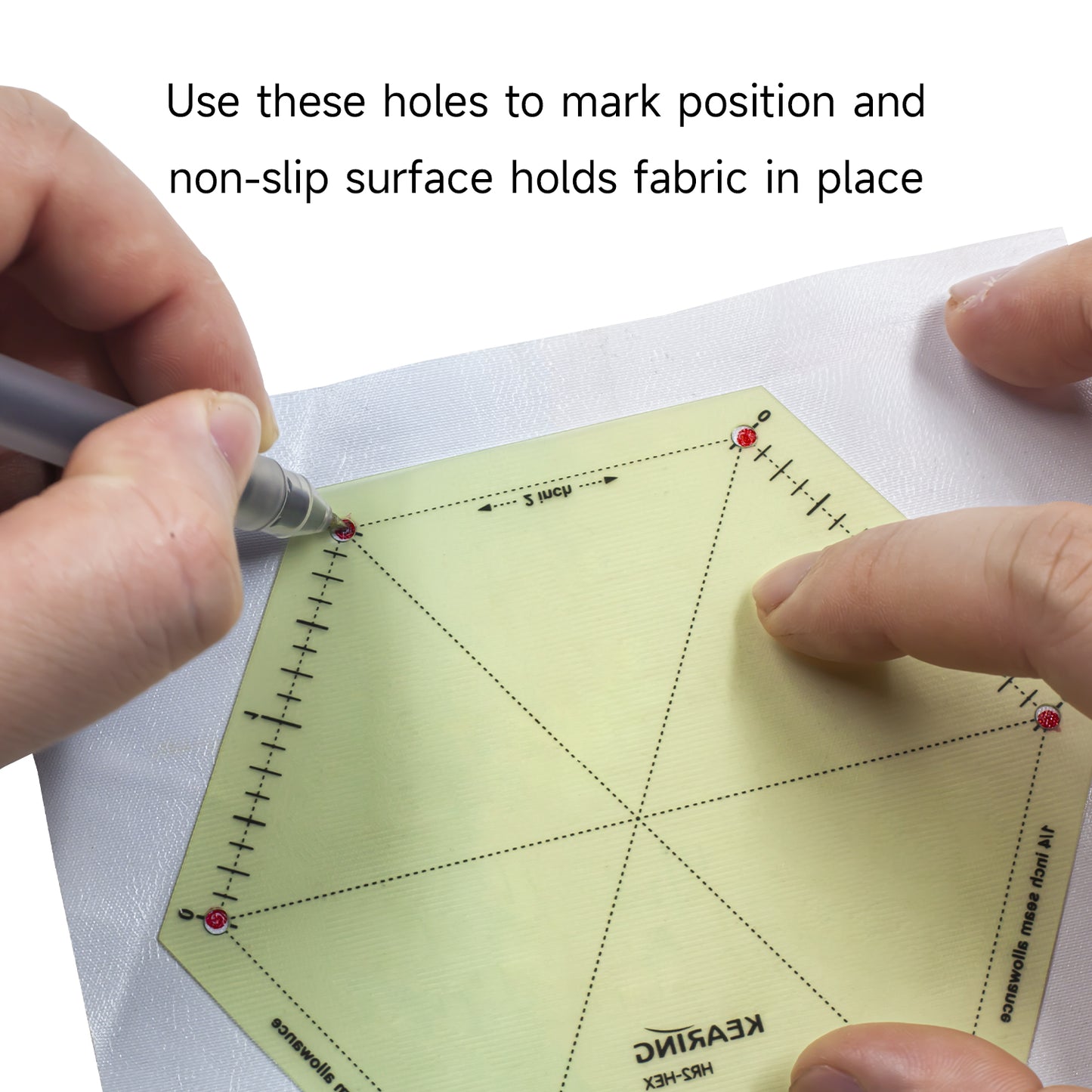 Kearing 2 inch Hot Ironing Quilting Template Set