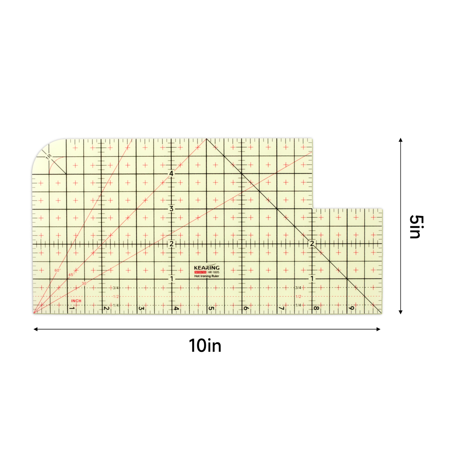 Kearing Hot Ironing Ruler 10” × 5”