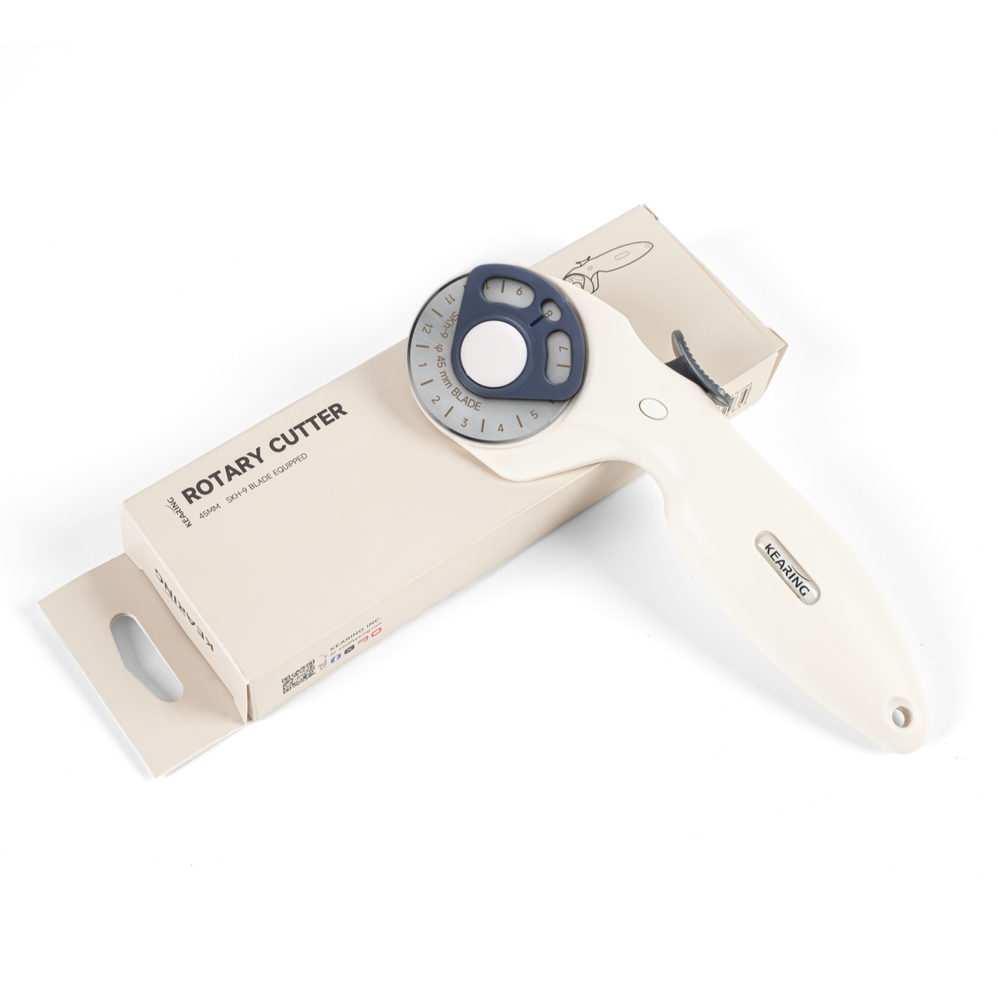 Kearing 45MM Rotary Cutter | Ideal for Fabric, Leather & Paper