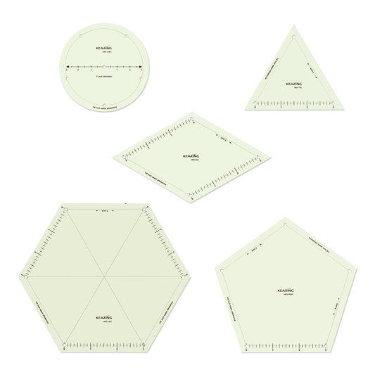 Kearing 3 inch Hot Ironing Quilting Template Set