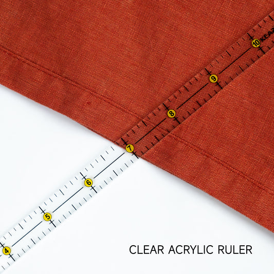 Kearing 6” × 0.5” Mini Patchwork Quilting Ruler
